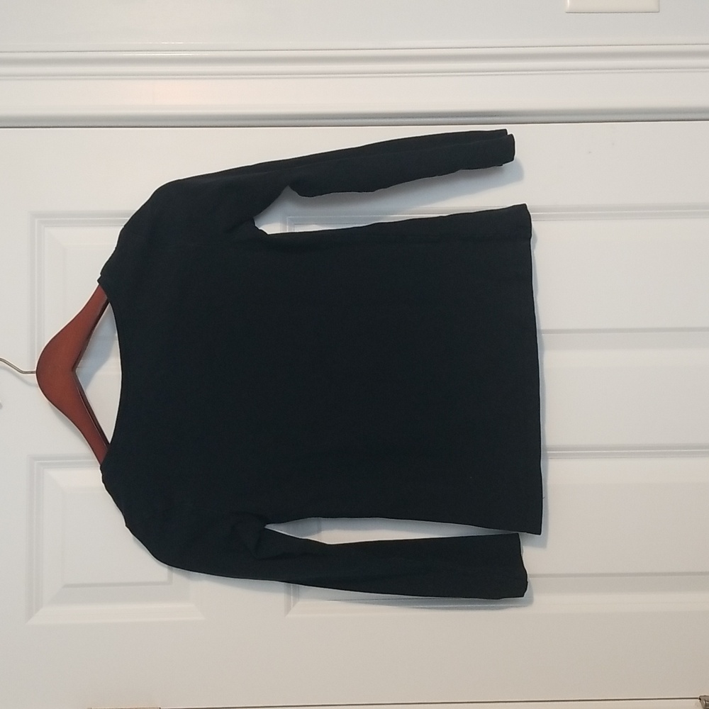 H&M Divided Black Basic Top, Long Sleeve, Size M - Picture 4 of 4